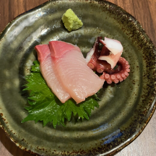 うまみ　セットの刺身